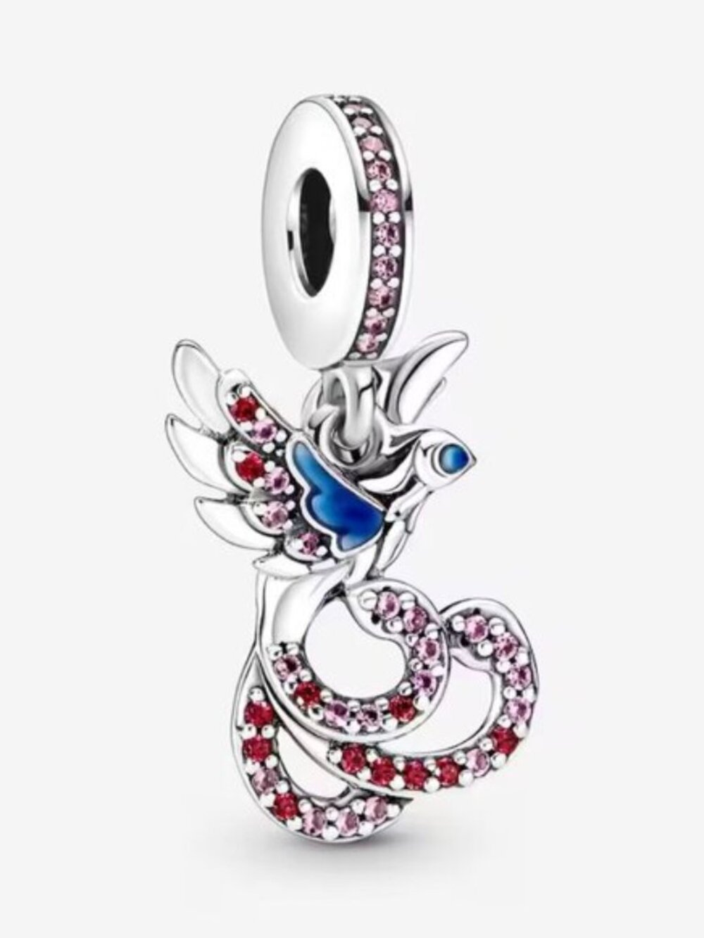 Pandora Mythical Phoenix Dangle Sterling Silver Charm For Pandora Bracelets